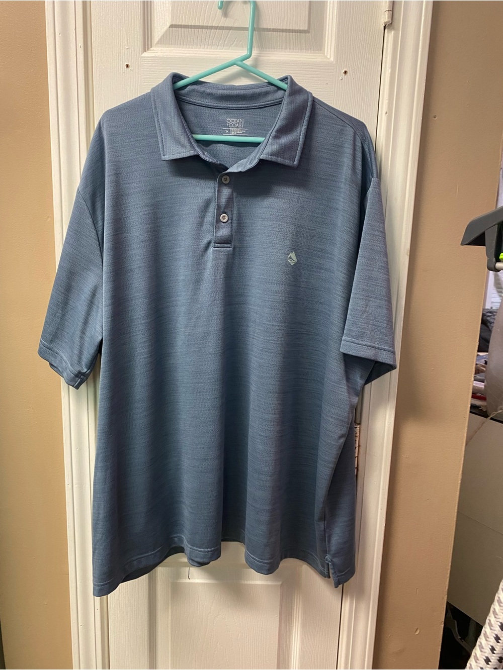 Ocean and Coast Men's Dusty Blue Short-Sleeve Polo